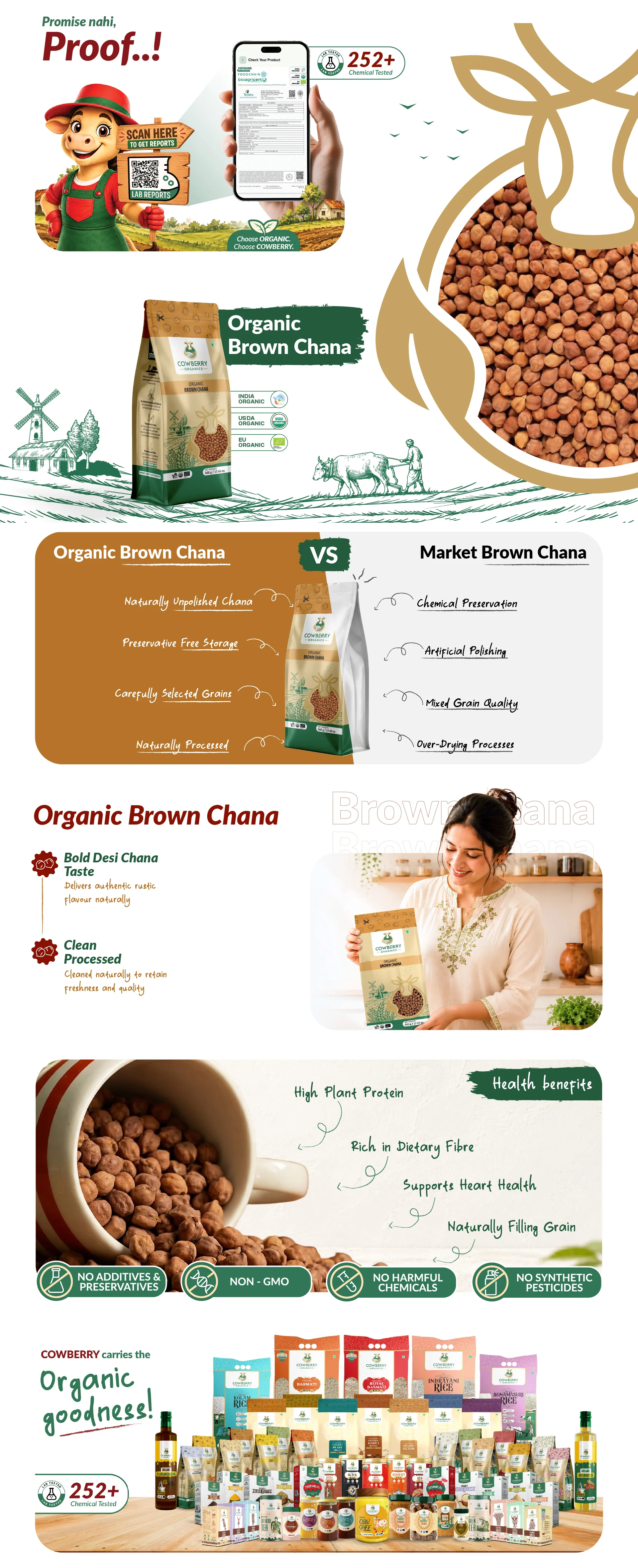 Organic Brown Chana banner