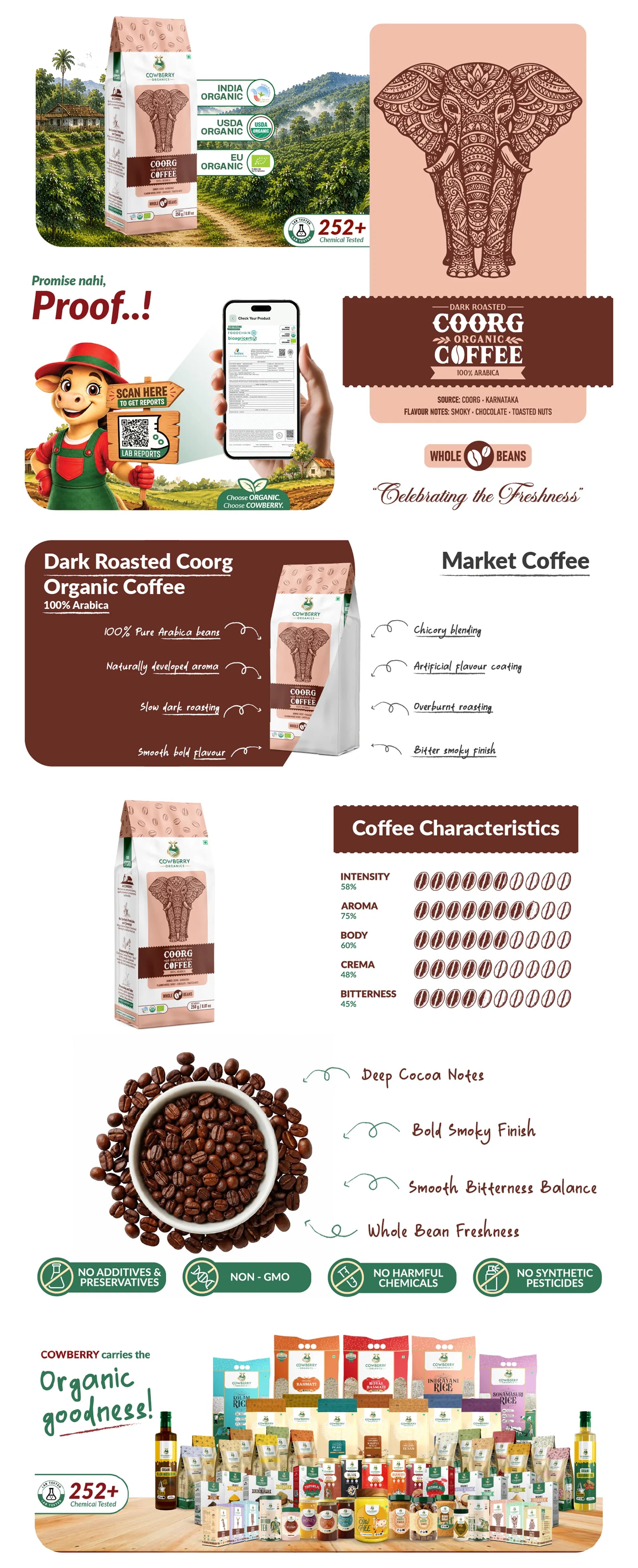 Organic Coffee Beans | 100% Arabica | Dark Roast banner
