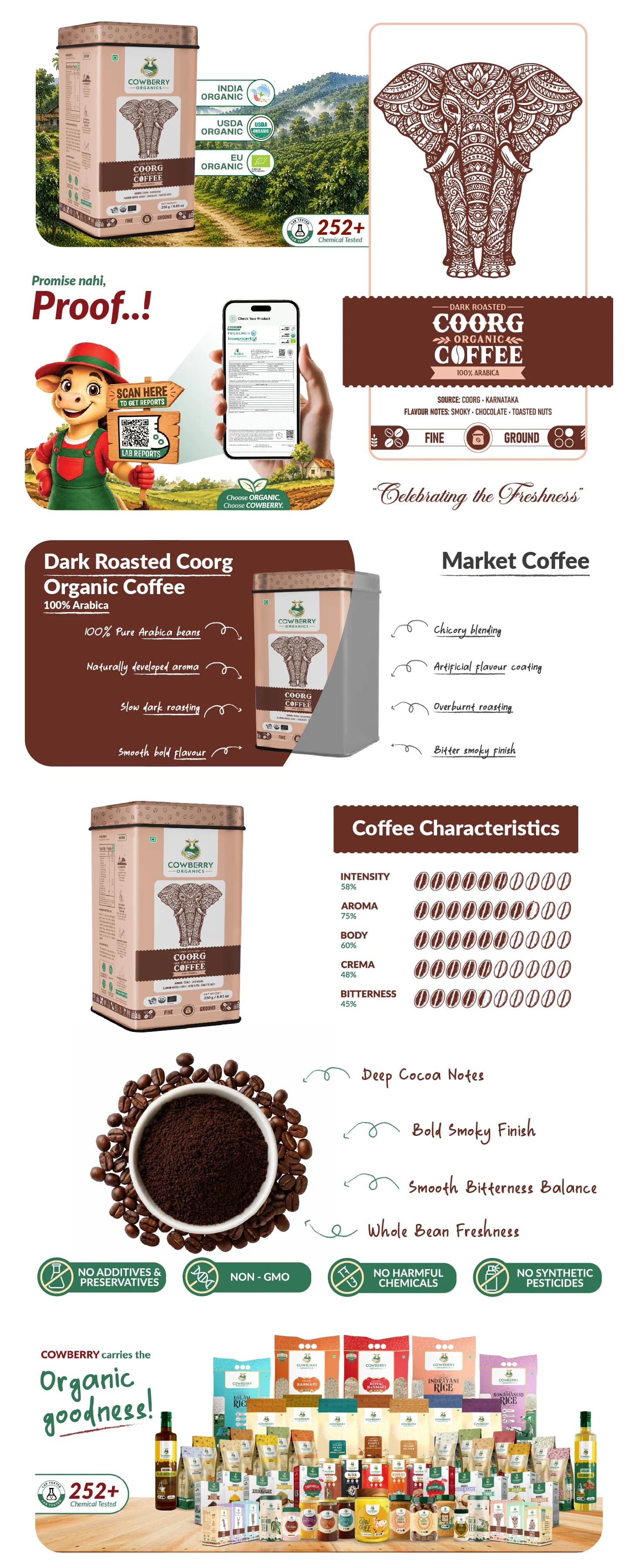 Organic Coffee Powder | 100% Arabica | Dark Roast banner