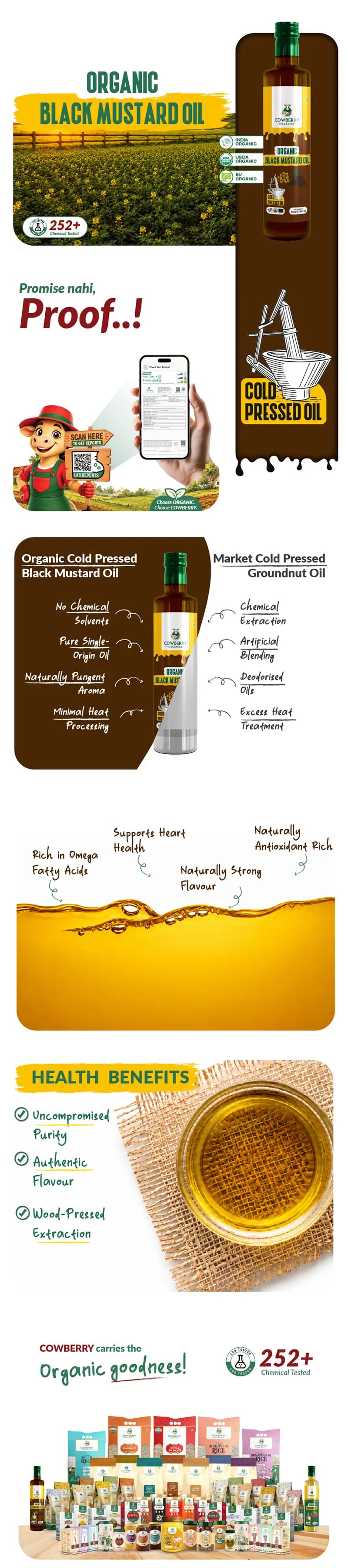 Organic Cold Pressed Mustard Oil banner