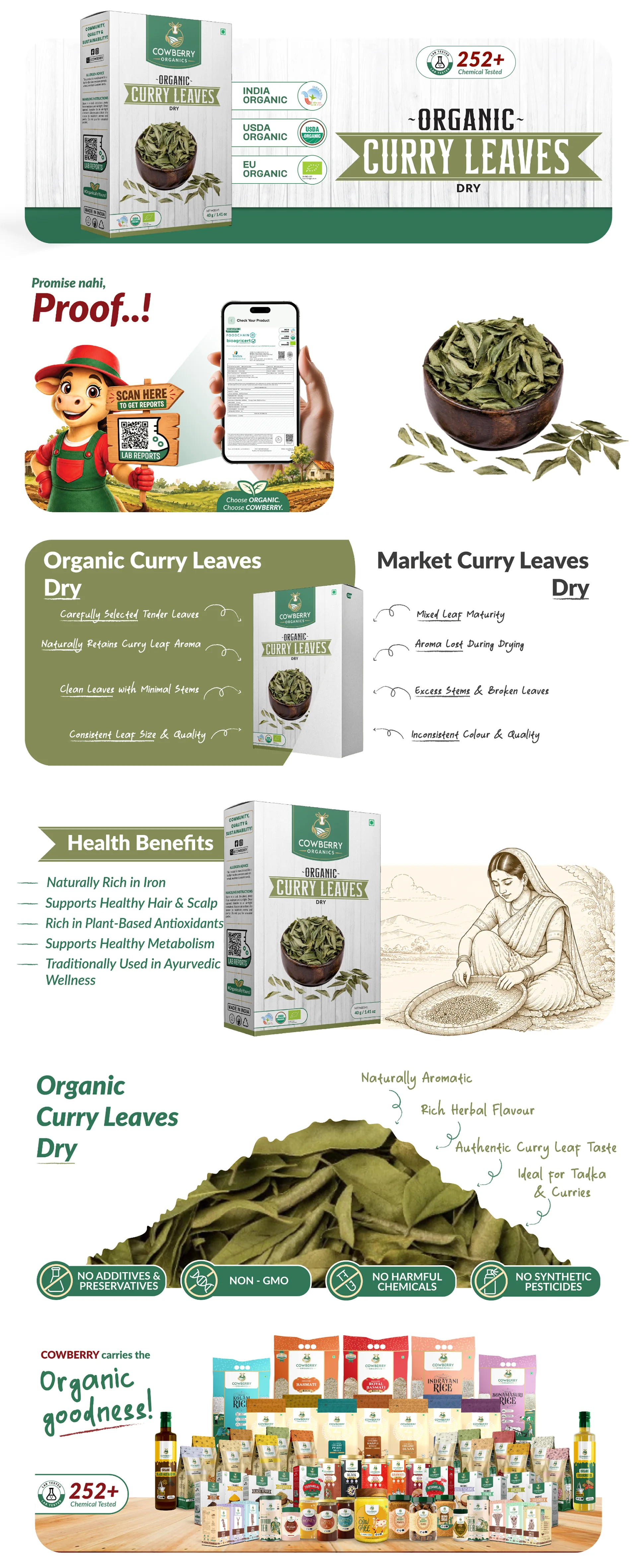 Organic Dry Curry Leaves banner