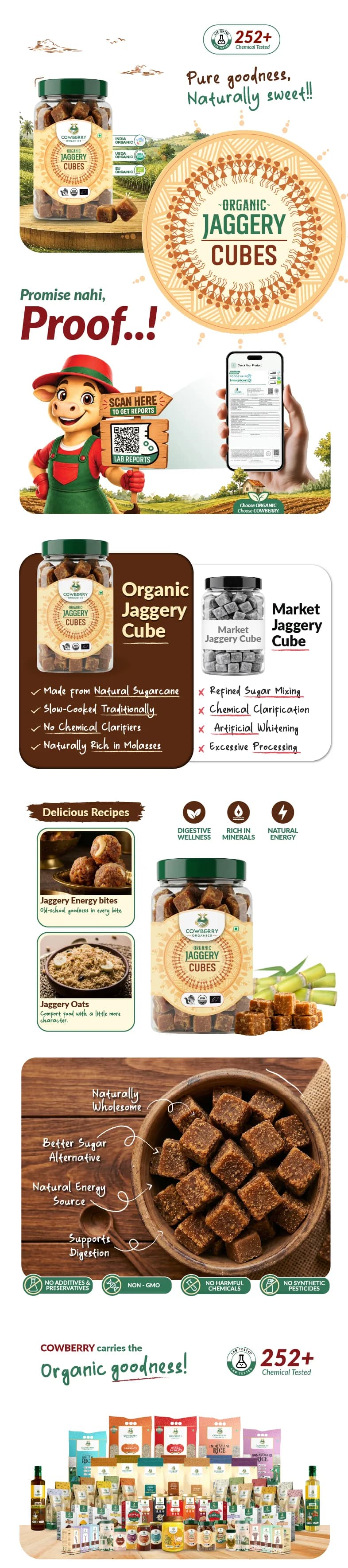 Organic Jaggery Cubes banner