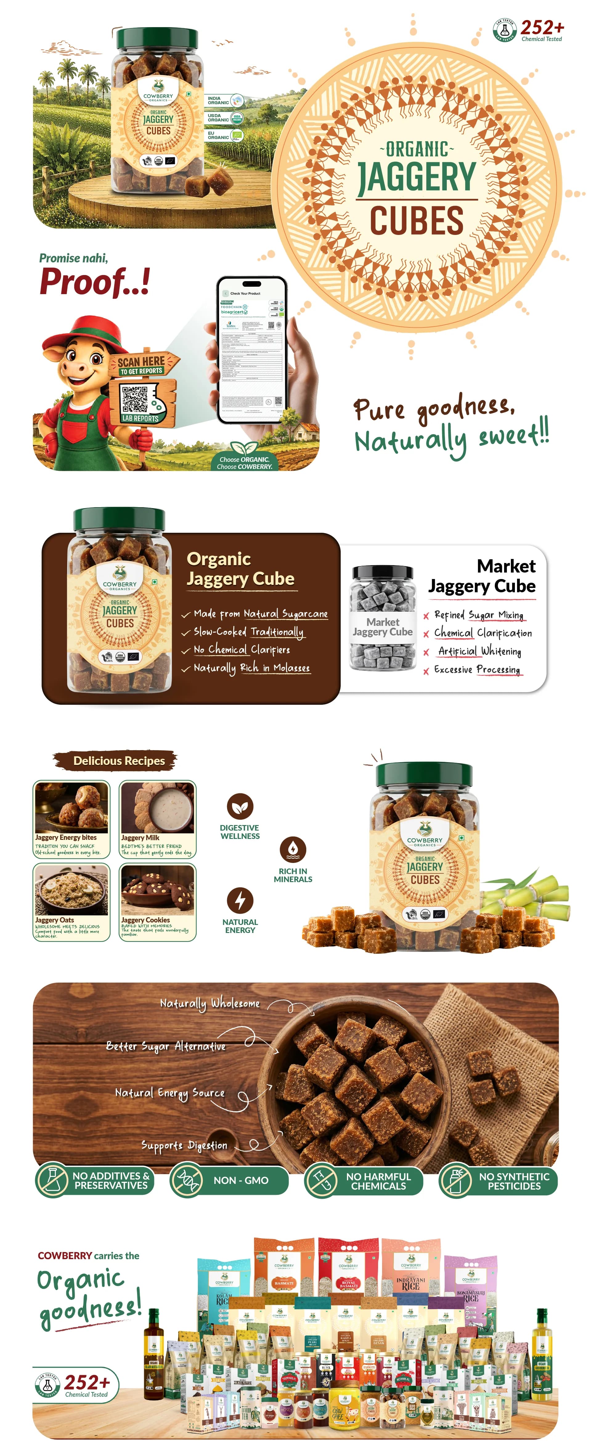Organic Jaggery Cubes banner