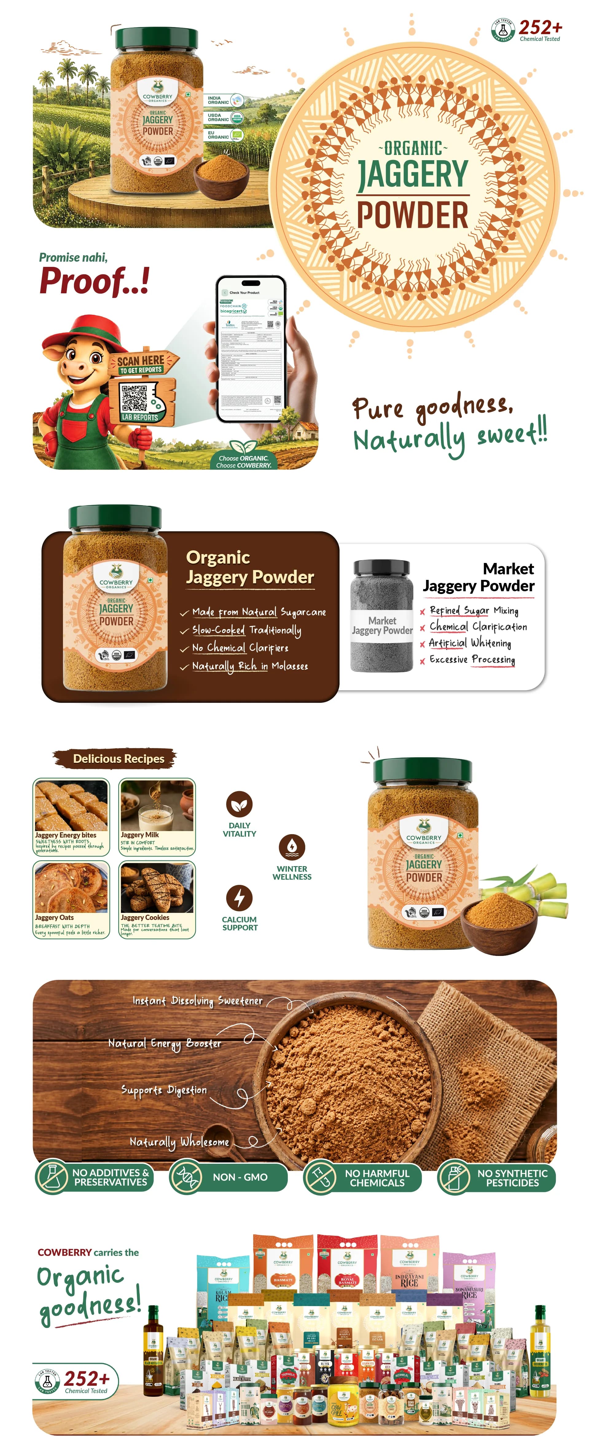 Organic Jaggery Powder banner
