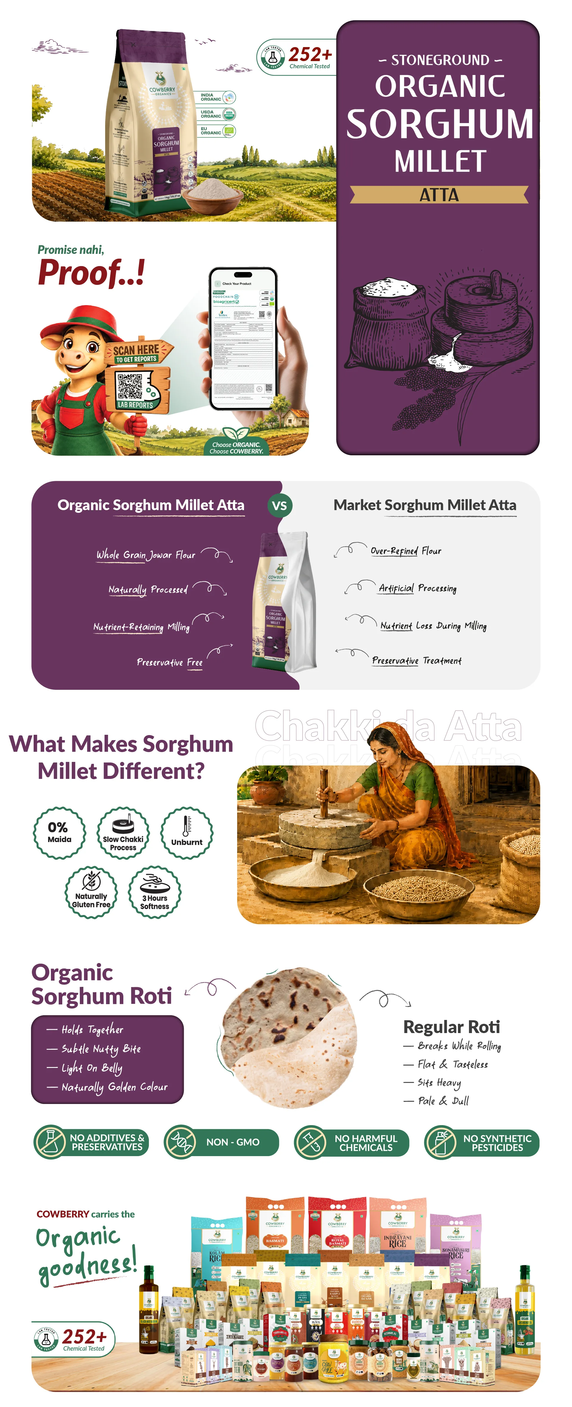 Organic Sorghum (Jowar) Flour banner