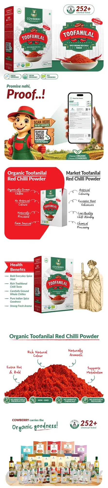 Organic Toofanilal (Red Chilli Powder) banner