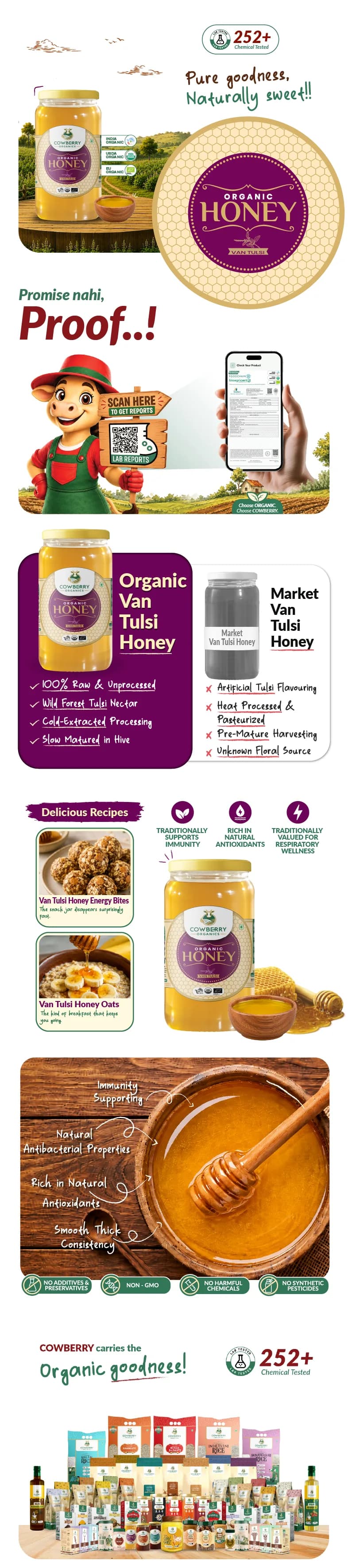 Organic Tulsi Honey banner