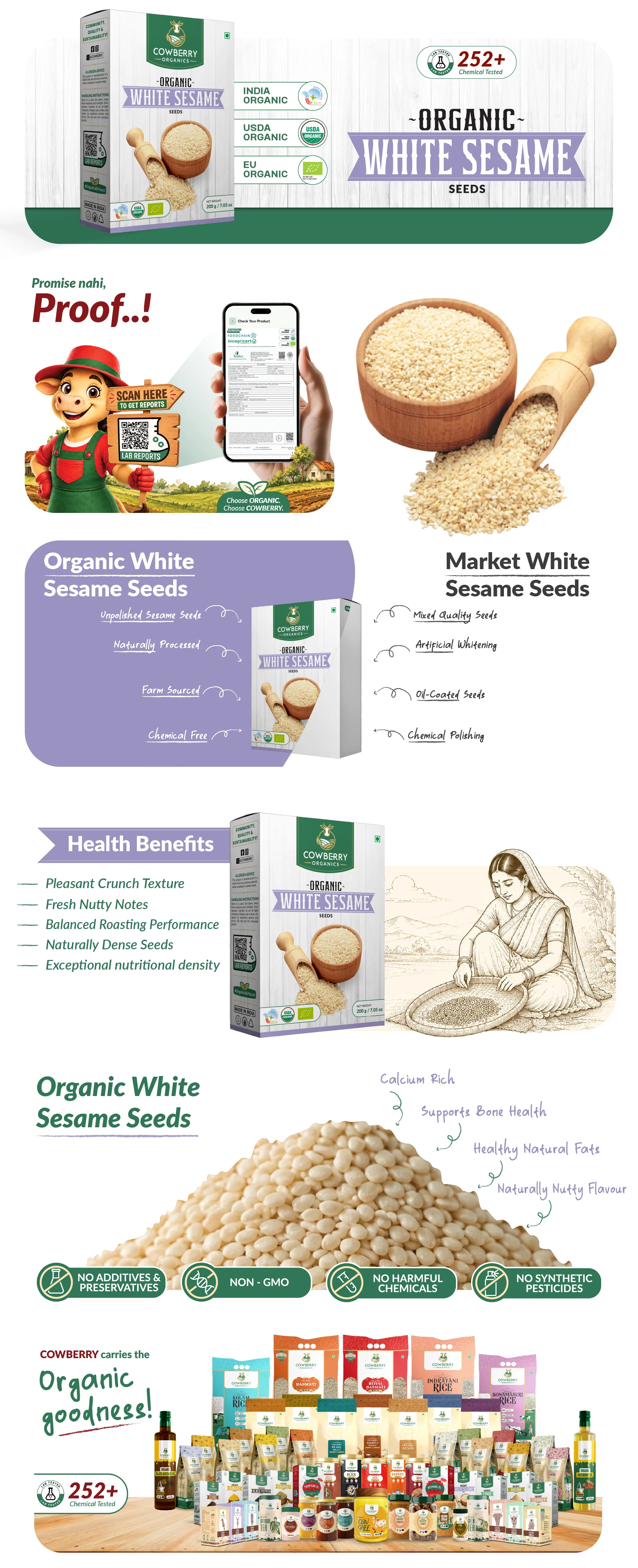 Organic White Sesame Seeds banner