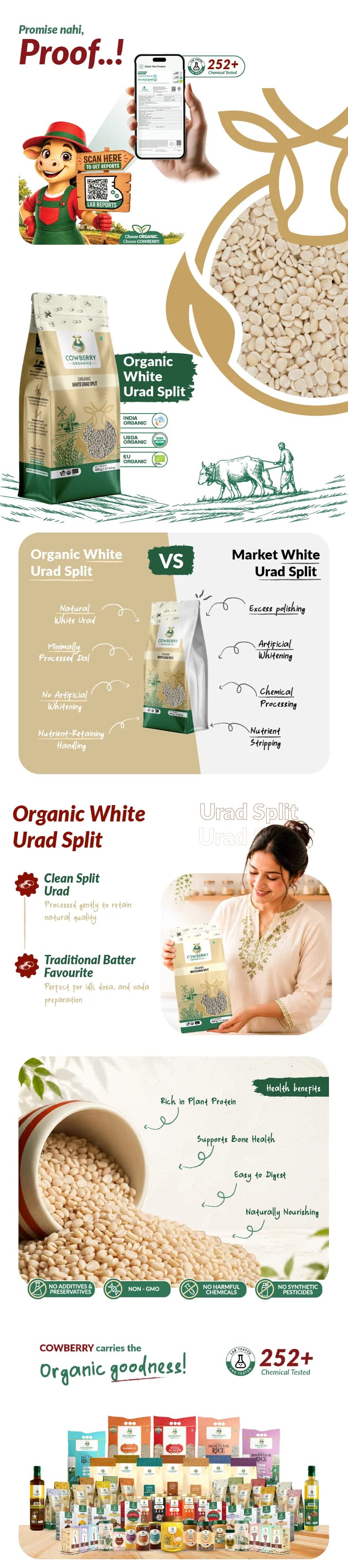 Organic White Urad Split banner