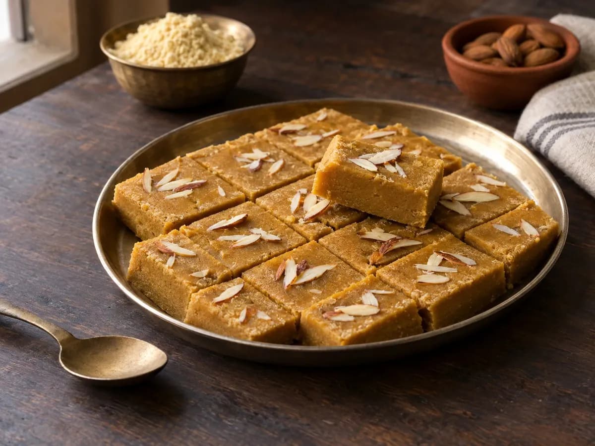 Besan barfi