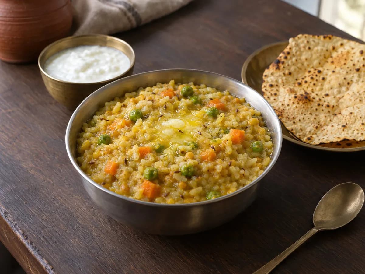 Brown rice khichdi