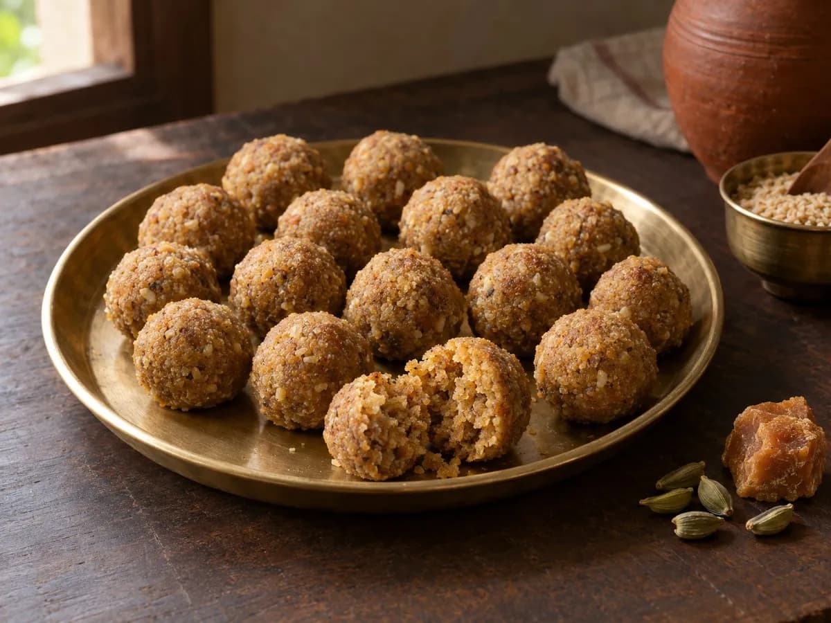 Brown rice laddu