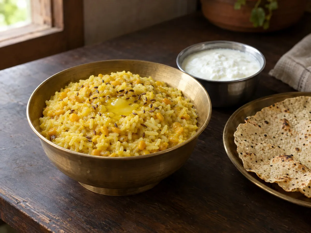 Chana dal khichdi