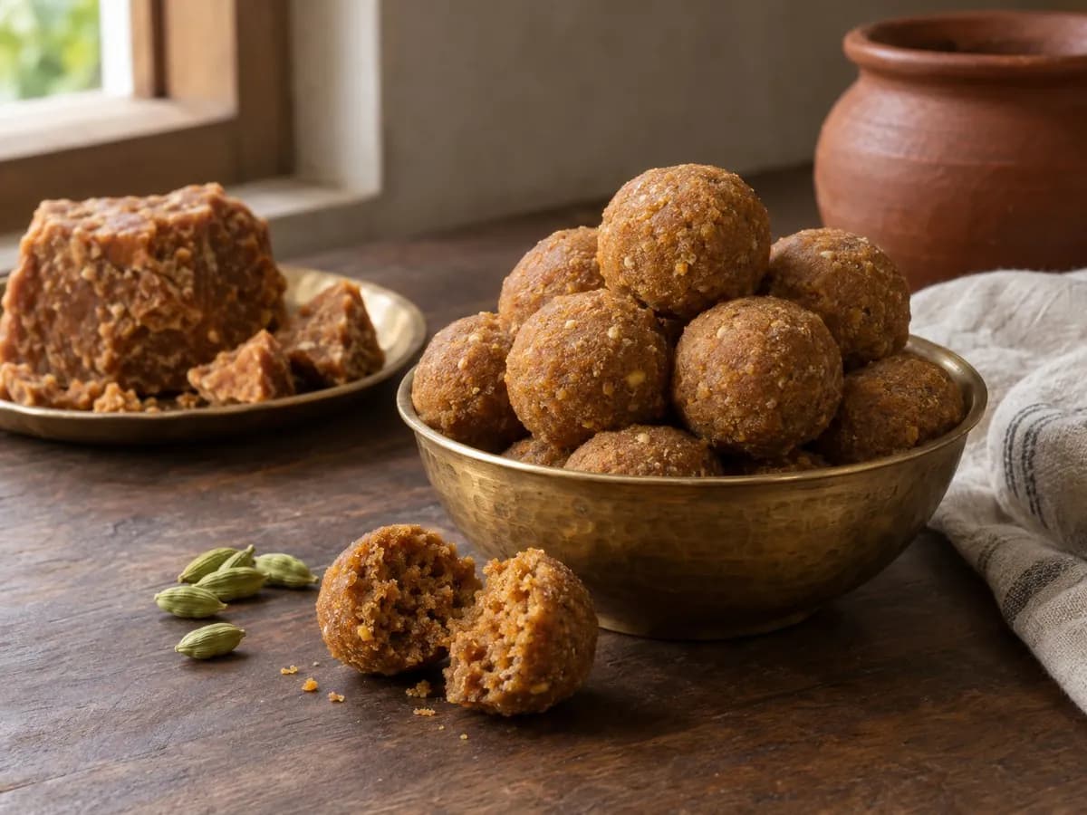 Jaggery laddu (gur ke laddu)