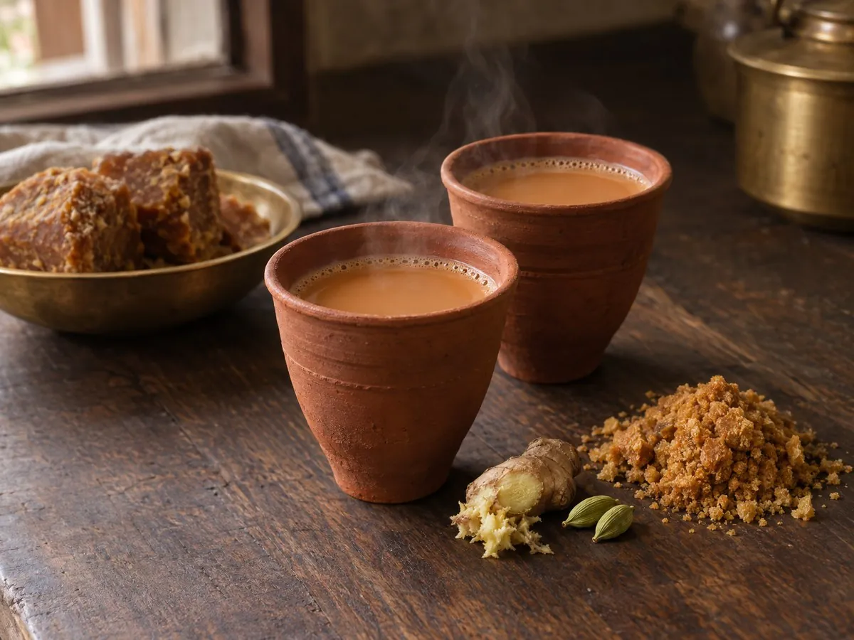 Jaggery tea (gur ki chai)