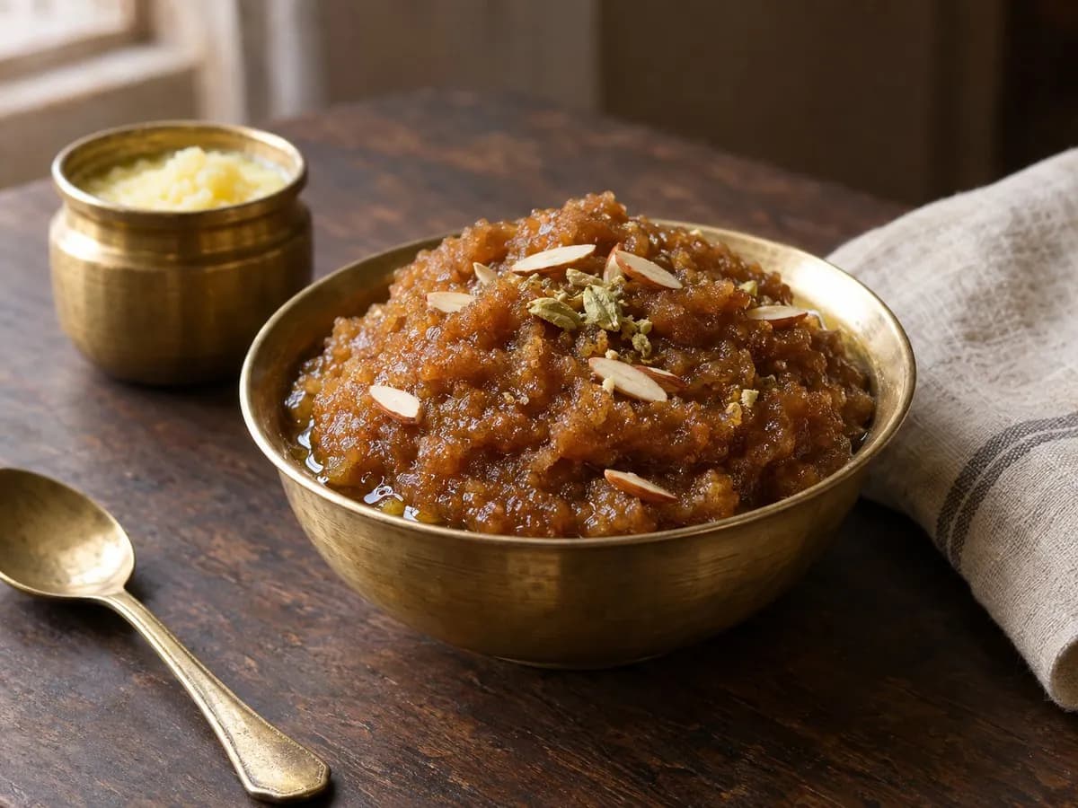 Khapli atte ka halwa