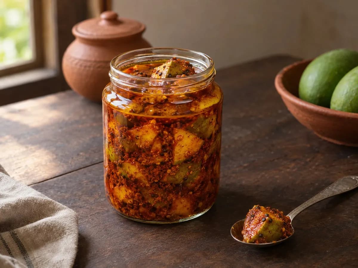 Mango pickle (aam ka achar)