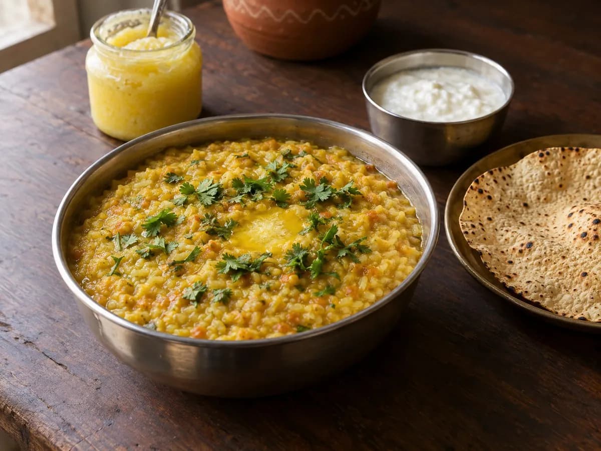 Masoor dal khichdi
