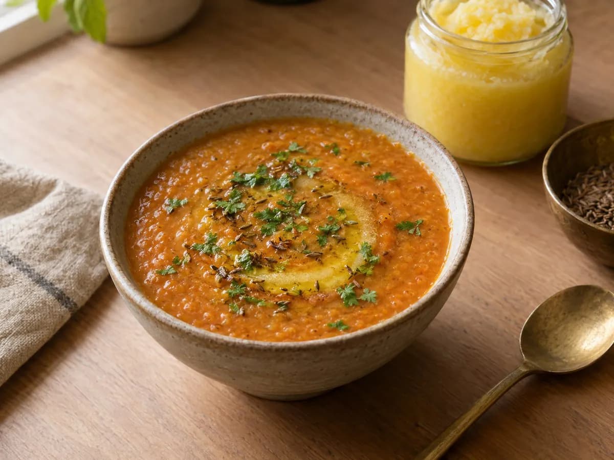 Masoor dal porridge