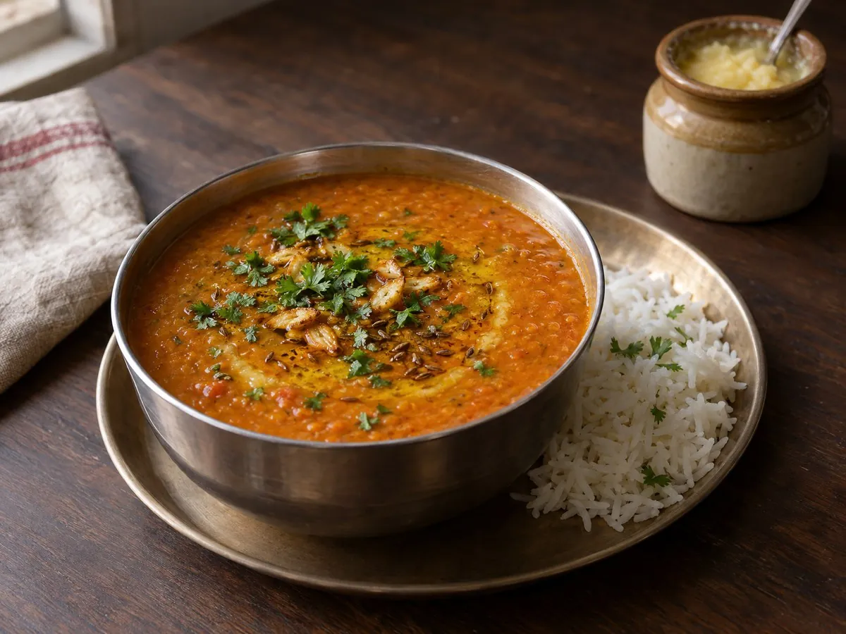Masoor dal tadka