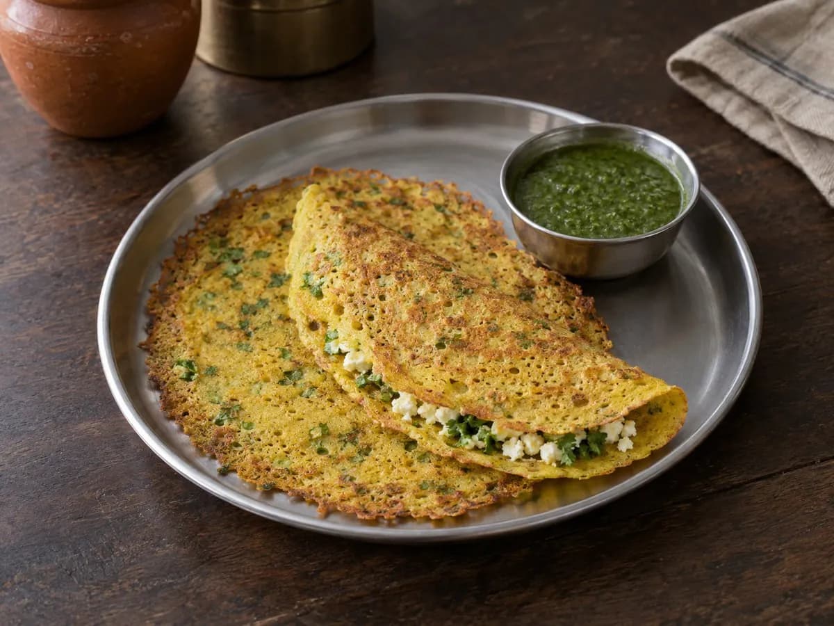 Moong dal chilla