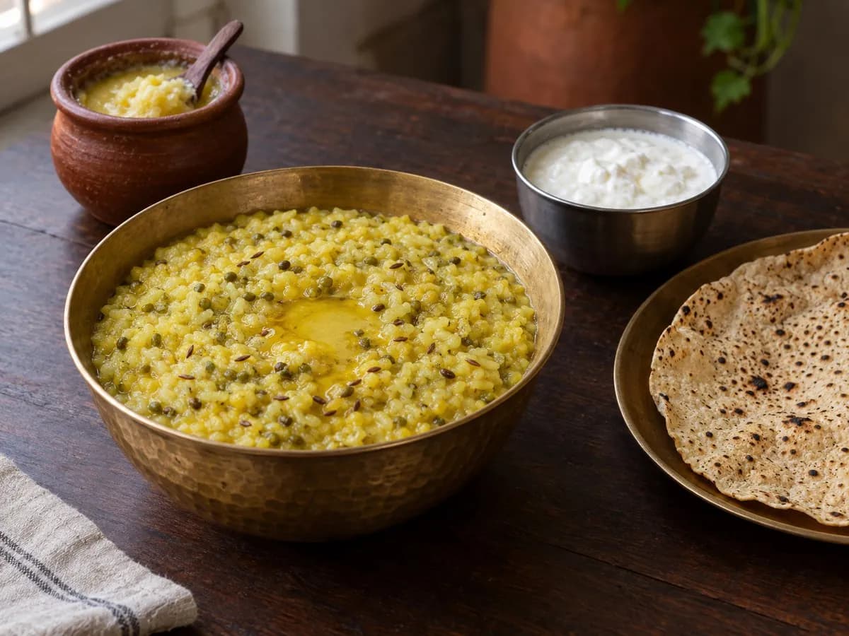 Moong dal khichdi