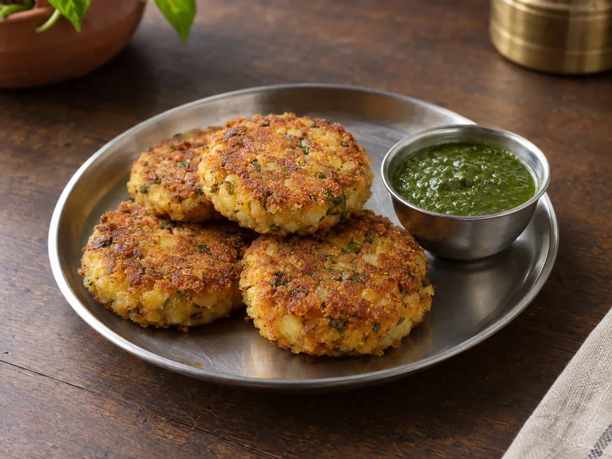 Poha tikki (cutlet)
