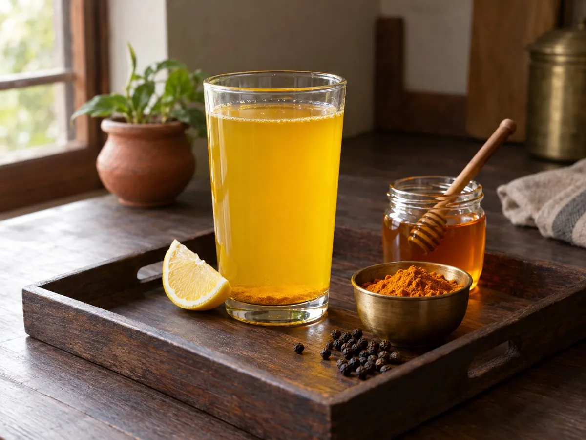 Turmeric water (haldi water)