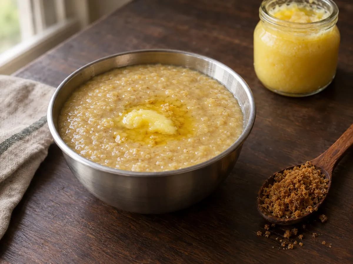 Urad dal porridge (kanji)