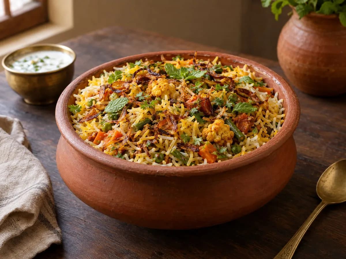Vegetable biryani